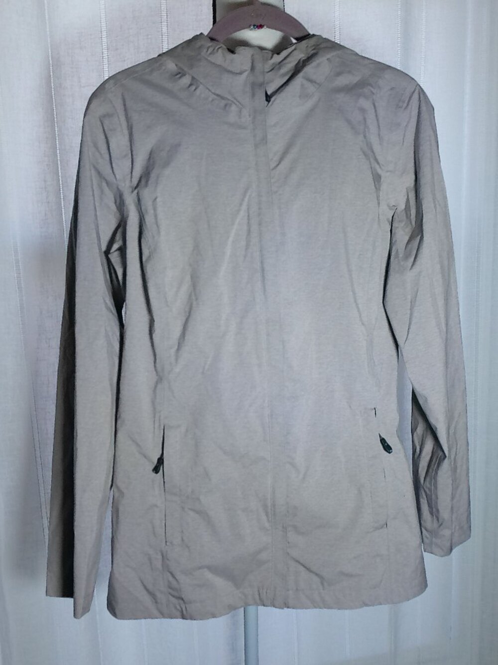 32 DEGREES COLD Jacket Hidden Zip-Up Hooded w/Pockets Lined Gray Like New M